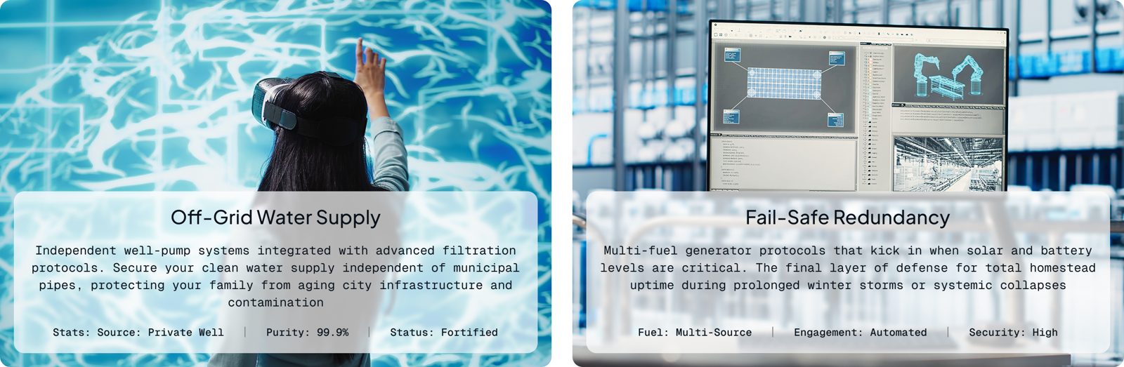 Off-Grid Water Supply and Fail-Safe Redundancy